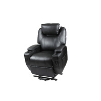 Recliner Lift Heat Massage Armchair Sofa Leather 2 Motor Chair