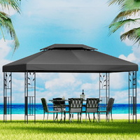 Gazebo 4 by 3m Marquee Outdoor Wedding Party Event Tent Home Iron Art Shade