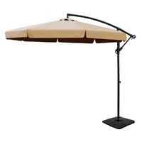 3m Outdoor Umbrella w Base Cantilever Garden Beach Patio