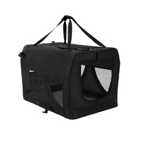 Portable Soft Dog Crate Crate Carrier Black