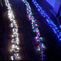 Samland LED Firecracker Effect Fairy Icicle Chaser Light for Christmas Decoration White