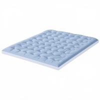 Pillowtop Mattress Topper 5cm Reversible Cooling & Soft Coral Fleece Pad Double Mattress Toppers