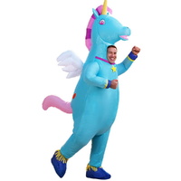 Inflatable Unicorn Costume Adult Suit Blow Up Party Fancy Dress Halloween Cosplay