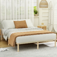 Bed Frame Size Wooden Base Mattress Platform Timber Pine AMBA