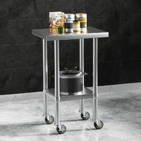 Stainless Steel Kitchen Benches Work Bench Wheels 430