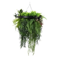 Premium Hanging Artificial Plant Arrangement with Frame UV Resistant