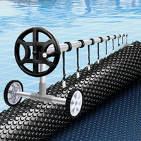 Aquabuddy Pool Cover 600 Micron w Roller 4m Swimming Pools Solar Blanket
