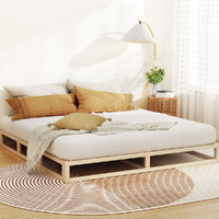 Bed Frame Size Wooden Base Mattress Platform Timber Pine KALAM