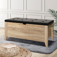 Storage Ottoman Blanket Box Leather