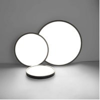 LED Ceiling Light Fixture, Light, 4500K,Black Natural