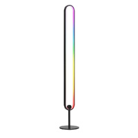 RGB LED Floor Lamp Remote Control Corner Light Stand Gaming Room