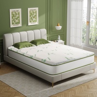 Memory Foam Mattress Topper with Bamboo Cover - King