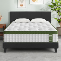 BedStory Bed Frame Mattress Set Platform Upholstered Hybrid Pocket Coil
