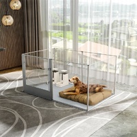 Large Acrylic Dog Playpen 8 Panels Cage