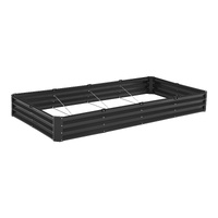 VEVOR Metal Raised Garden Bed, Outdoor Galvanized Planter Box, with Open Bottom, Large Planter Raised Bed for Gardening Vegetables, Flowe