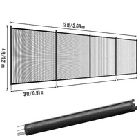 VEVOR Pool Fence, Pool Fences for Inground Pools, Removable Child Safety Pool Fencing, Easy DIY Installation Swimming Pool Fence, 340gms Tes