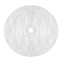 Christmas Tree Skirt Plush Xmas Fluffy Ornaments Decor White