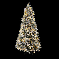 Christmas Tree Snow Flocked LED Xmas Decoration 8 Light Modes