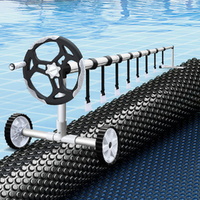 Aquabuddy Pool Cover 600 Micron w Roller 5.55m Swimming Pools Solar Blanket