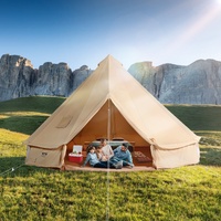 VEVOR Canvas Bell Tent 4 Season Camping Yurt Tent Stove Jack