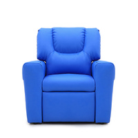 Kids Recliner Chair w Footrest & Cup Holder