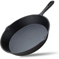 Cast Iron Skillet Cookware Chef Quality Pre Seasoned Pan Pans