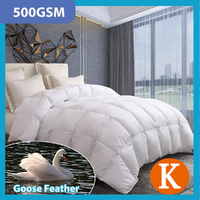 Goose Feather Down Quilt 500 GSM Duvet Doonas