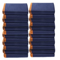 VEVOR Moving Blankets dz 12 Packs Professional Non Woven & Recycled Cotton Packing Blanket Heavy Duty Mover Pads Prote 2032 by 1829 mm