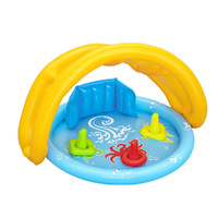 Kids Pool Inflatable Play Swimming Pools w Canopy