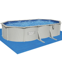 Bestway Swimming Pool Steel Frame Round Pool Set w Filter Ladder