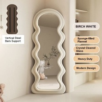 1.7m Elegance Curvy Floor Mirror Wavy Full Lenght Curvy Squiggle Full Body Irregular Asymmetrical Floor Home Decor