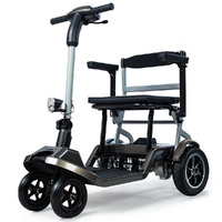 Equipmed Ultra Lightweight Folding Electric Mobility Scooter Battery Removed Capacity Long Range Brushless Motor