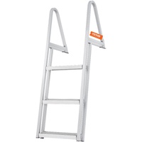 VEVOR Dock Ladder Removable 3 Steps Load Capacity Aluminum Alloy Pontoon Boat Ladder Wide