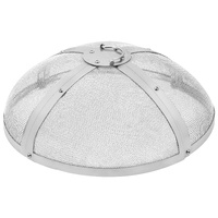 VEVOR Fire Pit Spark Screen Round Reinforced Heavy Duty Steel Metal Cover Outdoor Firepit