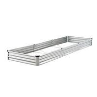 VEVOR Metal Raised Garden Bed Ft Outdoor Galvanized Planter Box Open Bottom Planter Raised