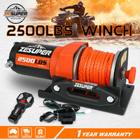 Zesuper Electric Winch Synthetic Rope Wireless Remote ATV UTV BOAT