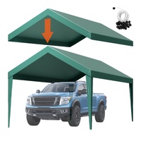 Carport Replacement Canopy Potable Garage Tent Top Tarp UV-Resistant & Waterproof Car Shelter Tarp Heavy Duty Car Port Cover Range 2