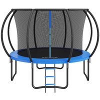 Vevor Trampoline Trampoline Enclosure Net Ladder Curved Pole Heavy Duty Trampoline Jumping Mat Spring Cover Padding