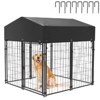 Outdoor Dog Kennel Pet Cage Roof & Cover