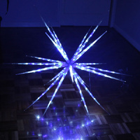 Samland 160 LED Blast Ice Star Ball Christmas Light Decoration & White