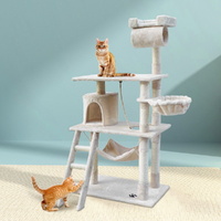 Cat Tree 141cm Trees Scratching Post Scratcher Tower Condo House Furniture Wood