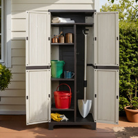 Outdoor Storage Cabinet Box 173cm Lockable Cupboard Sheds