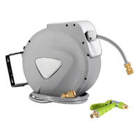 Retractable Water Hose Reel Garden Storage AutoRewind Spray Gun Garden Hoses & Reels Range 2