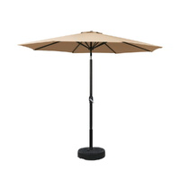 Outdoor Umbrella 2.7m Base Beach Pole Garden Tilt Sun Patio UV