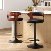 Bar Stools Gas Lift Faux Leather