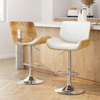 Bar Stools Adjustable Leather Chairs