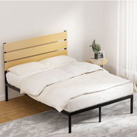 Bed Frame Metal Base Mattress Platform Foundation PAULA
