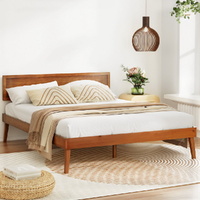 Bed Frame Wooden Bed Base SPLAY Walnut