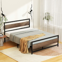 Bed Frame Metal Base Mattress Platform Foundation DREW