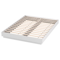 Bed Frame with 16Colour Led Light Wooden Platform Bed Base DAYGLOW